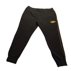Timberland  Fleece Joggers Black Yellow Logo Sweatpants Men's XL 38x31  NEW NWT